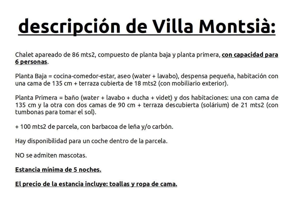 Villa Montsia Sant Carlos de la Ràpita Εξωτερικό φωτογραφία